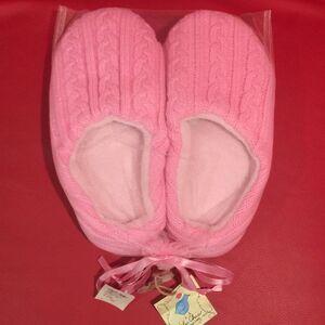 Pink slipper.